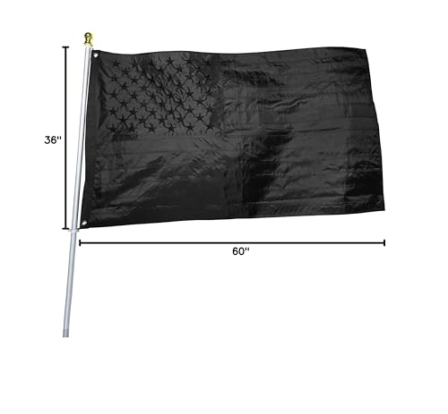 American Flag 3x5 Ft for Outside, Heavy Duty Nylon US Flags for High Wind Outdoor, Fade Resistant and Waterproof USA Flag with Embroidered Stars, Sewn Stripes, Brass Grommets