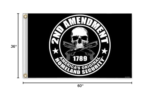 2nd Amendment America's Original Homeland Security Polyester 3 x 5 Foot Flag