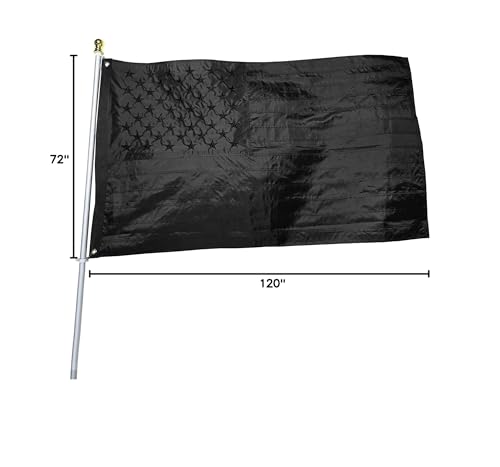 American Flag 3x5 Ft for Outside, Heavy Duty Nylon US Flags for High Wind Outdoor, Fade Resistant and Waterproof USA Flag with Embroidered Stars, Sewn Stripes, Brass Grommets