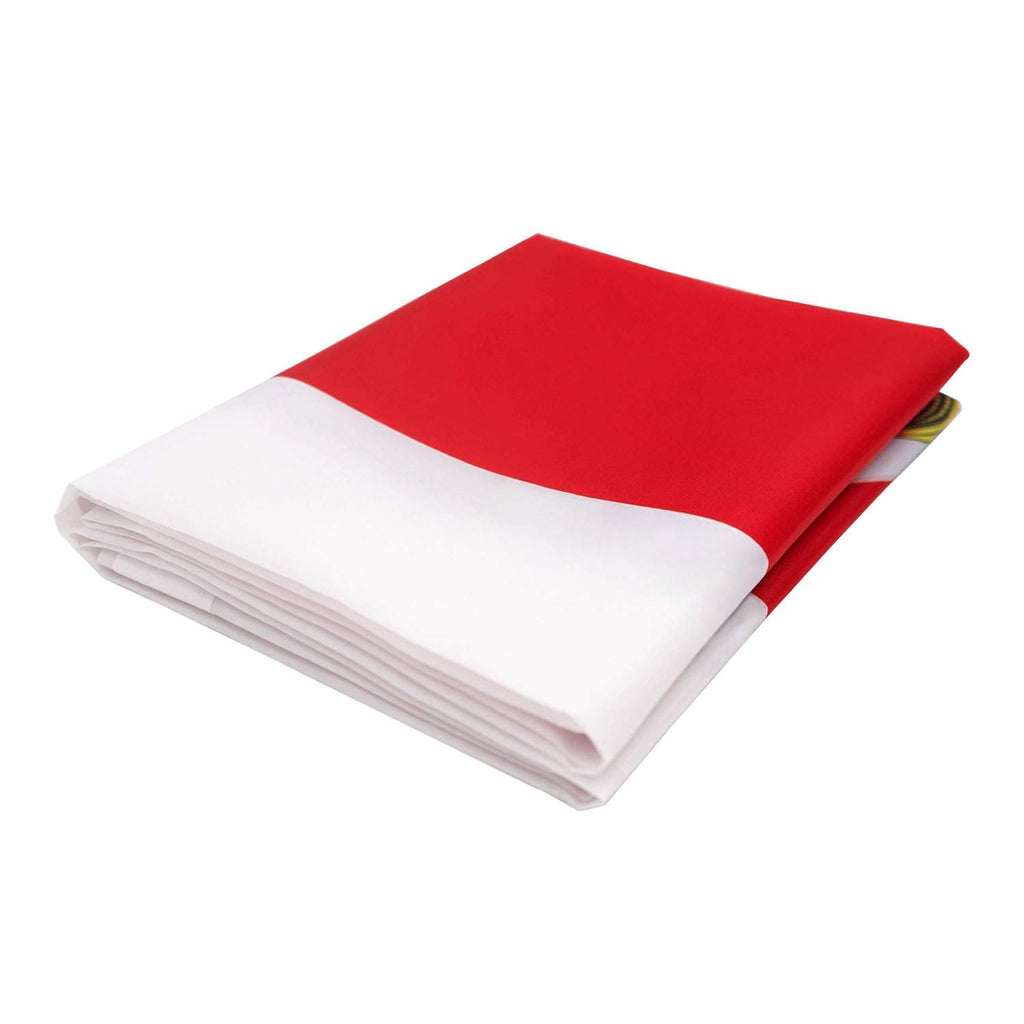 DANF Costa Rica Flag 3x5 Foot Thicker Polyester Costa Rican National Flags Polyester with Brass Grommets 3 X 5 Ft