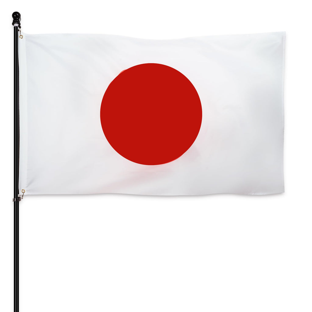 DANF Japan Flag 3x5 Ft Thick Polyester, Fade Resistant, Brass Grommets, Canvas Header Serbian National Flags with 3 X 5 Feet