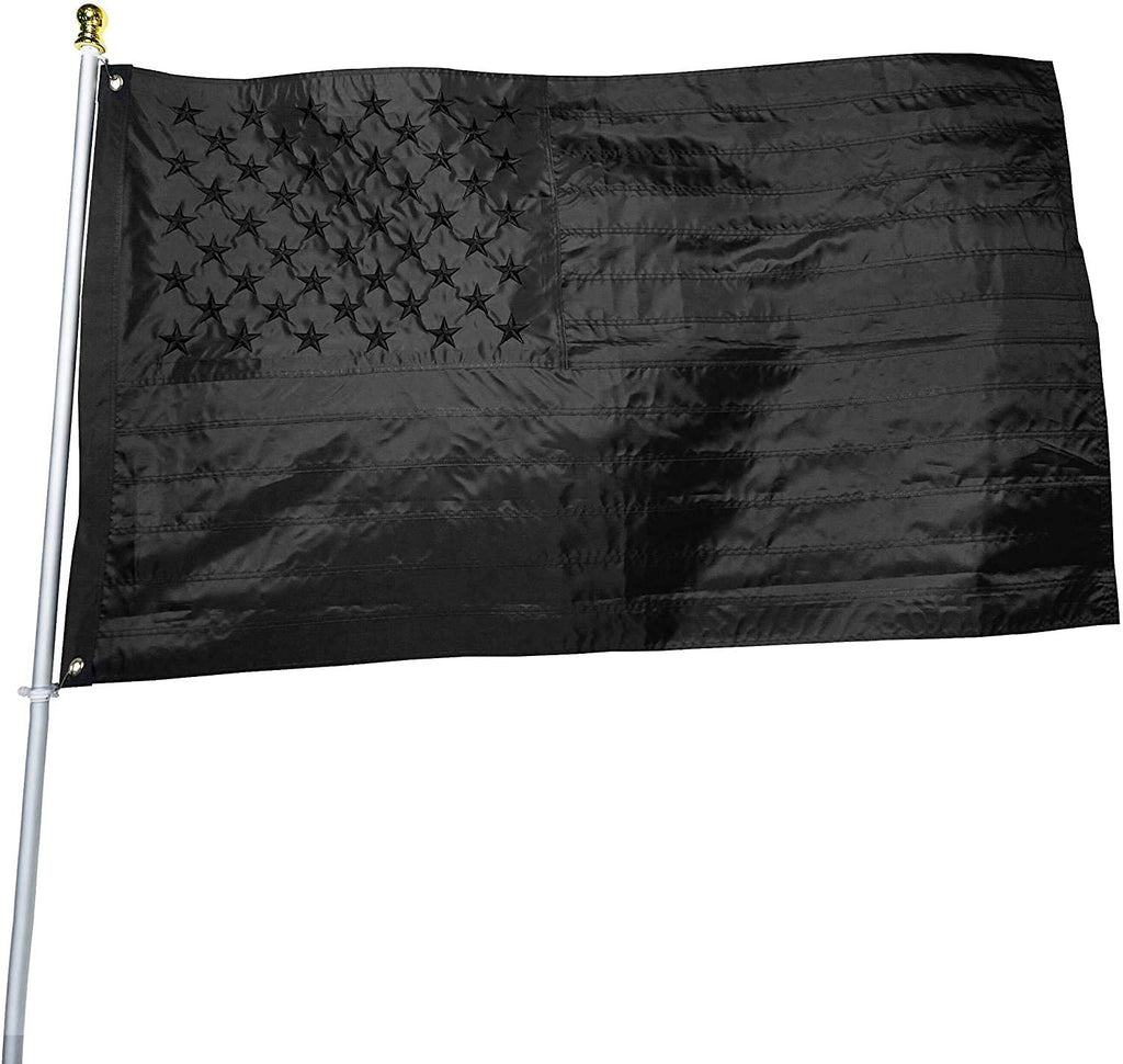 American Flag 3x5 Ft for Outside, Heavy Duty Nylon US Flags for High Wind Outdoor, Fade Resistant and Waterproof USA Flag with Embroidered Stars, Sewn Stripes, Brass Grommets