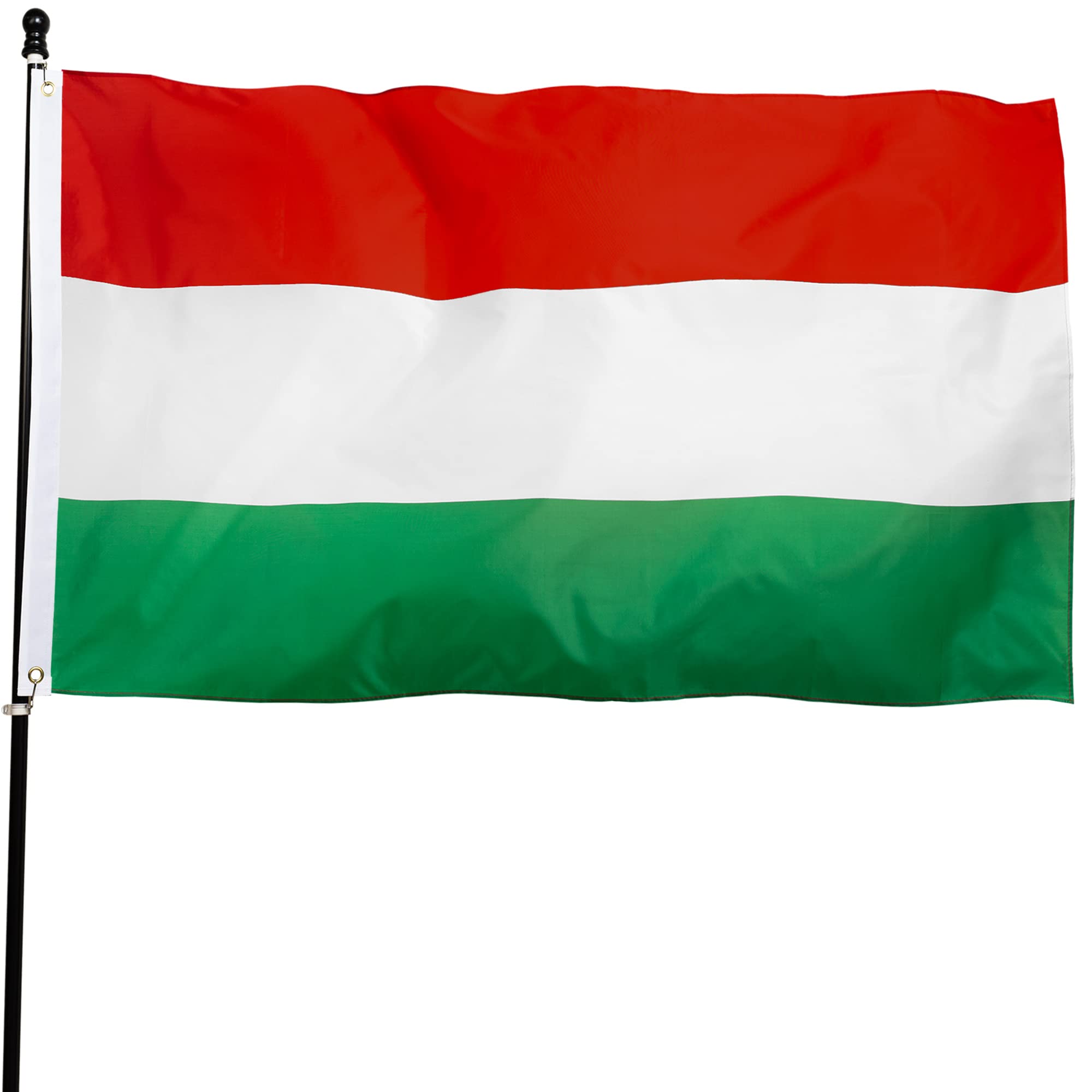 DANF Hungary Flag 3x5 Ft Hungarian National Flags Polyester with Brass Grommets 3x5 Foot Flag