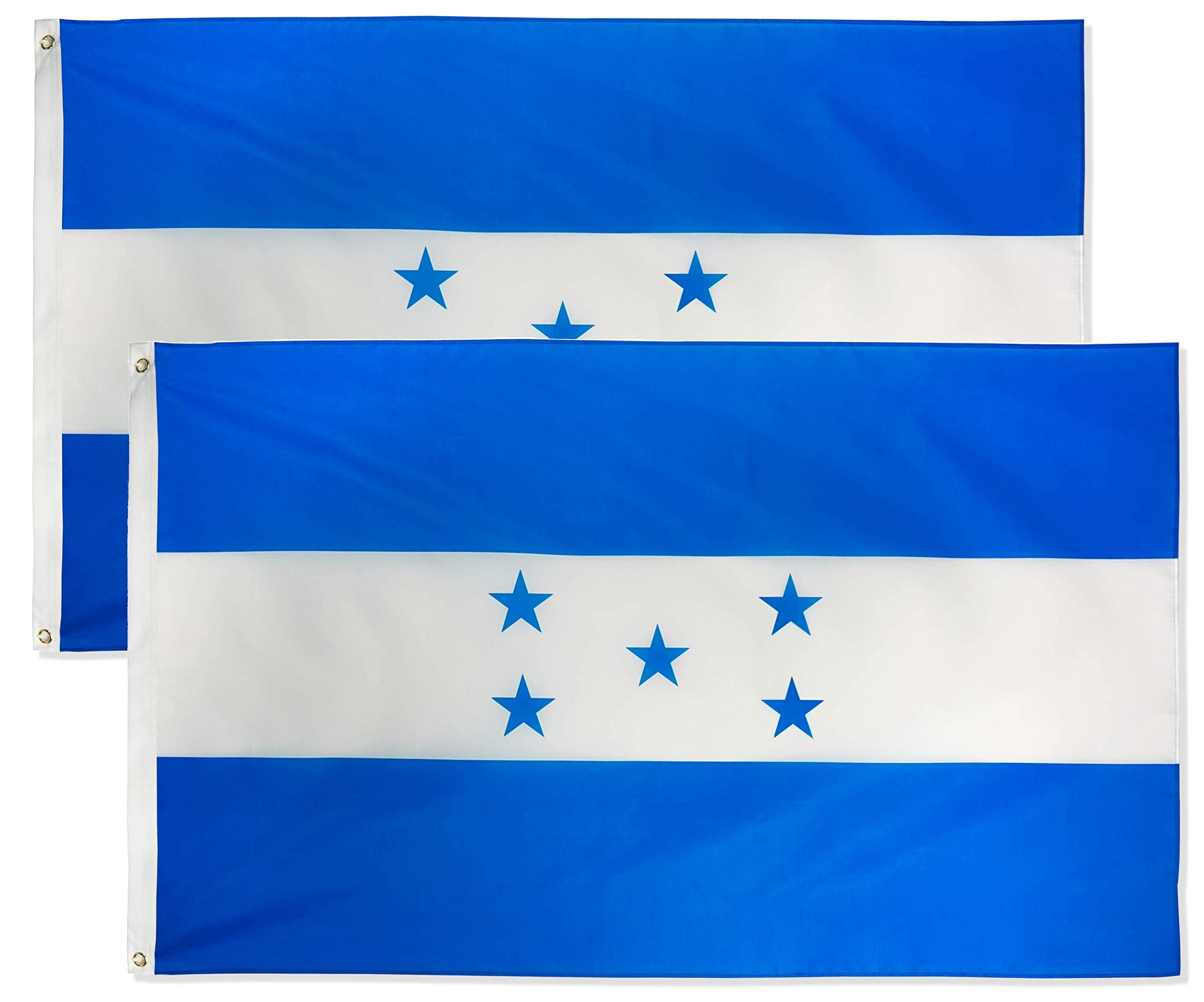 DANF 2 Pack Honduras Flag 3ftx5ft Honduran National Flags Polyester with Brass Grommets 3x5 Foot Flag