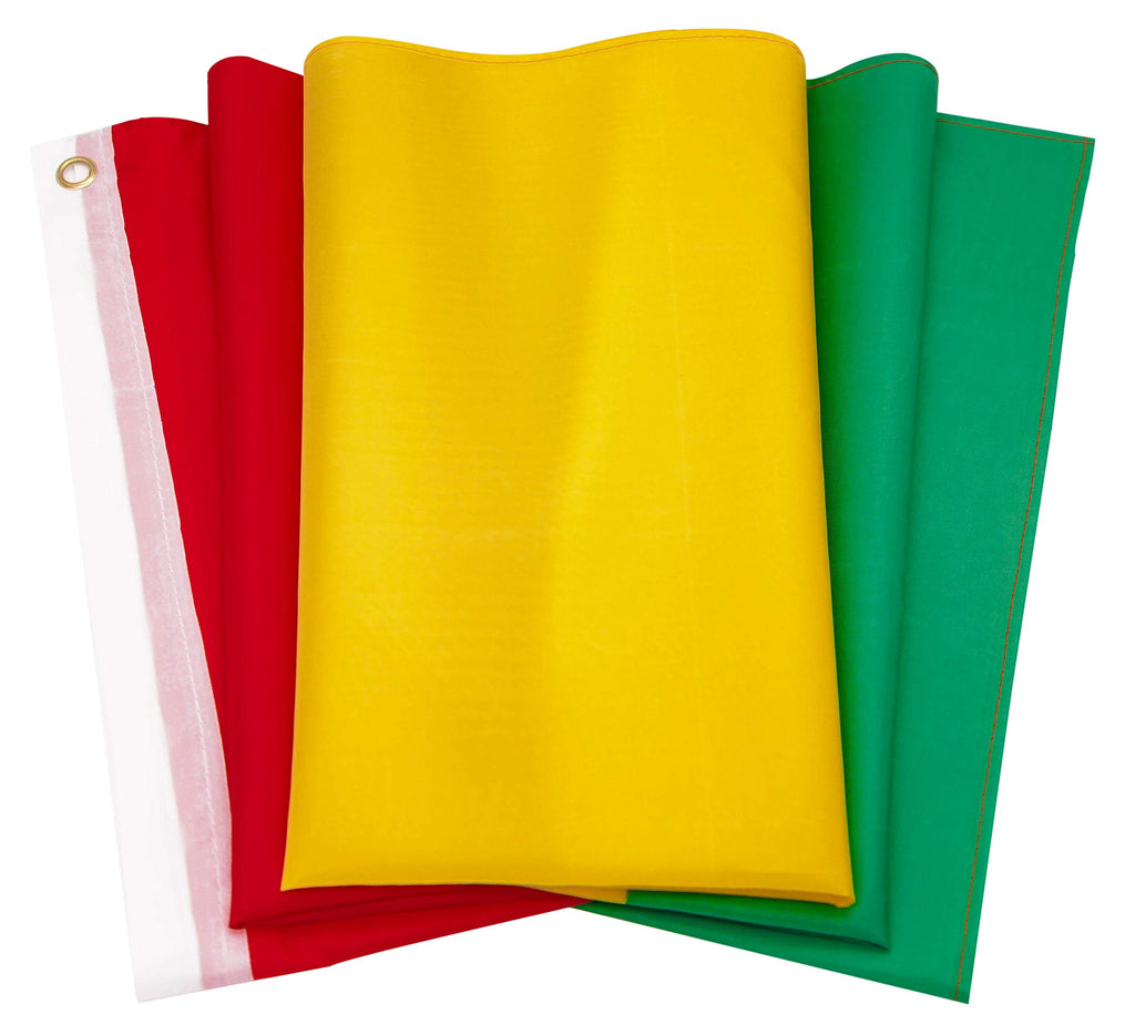 DANF Guinea Flag 3ftx5ft Guinean National Flags Polyester with Brass Grommets 3x5 Foot Flag