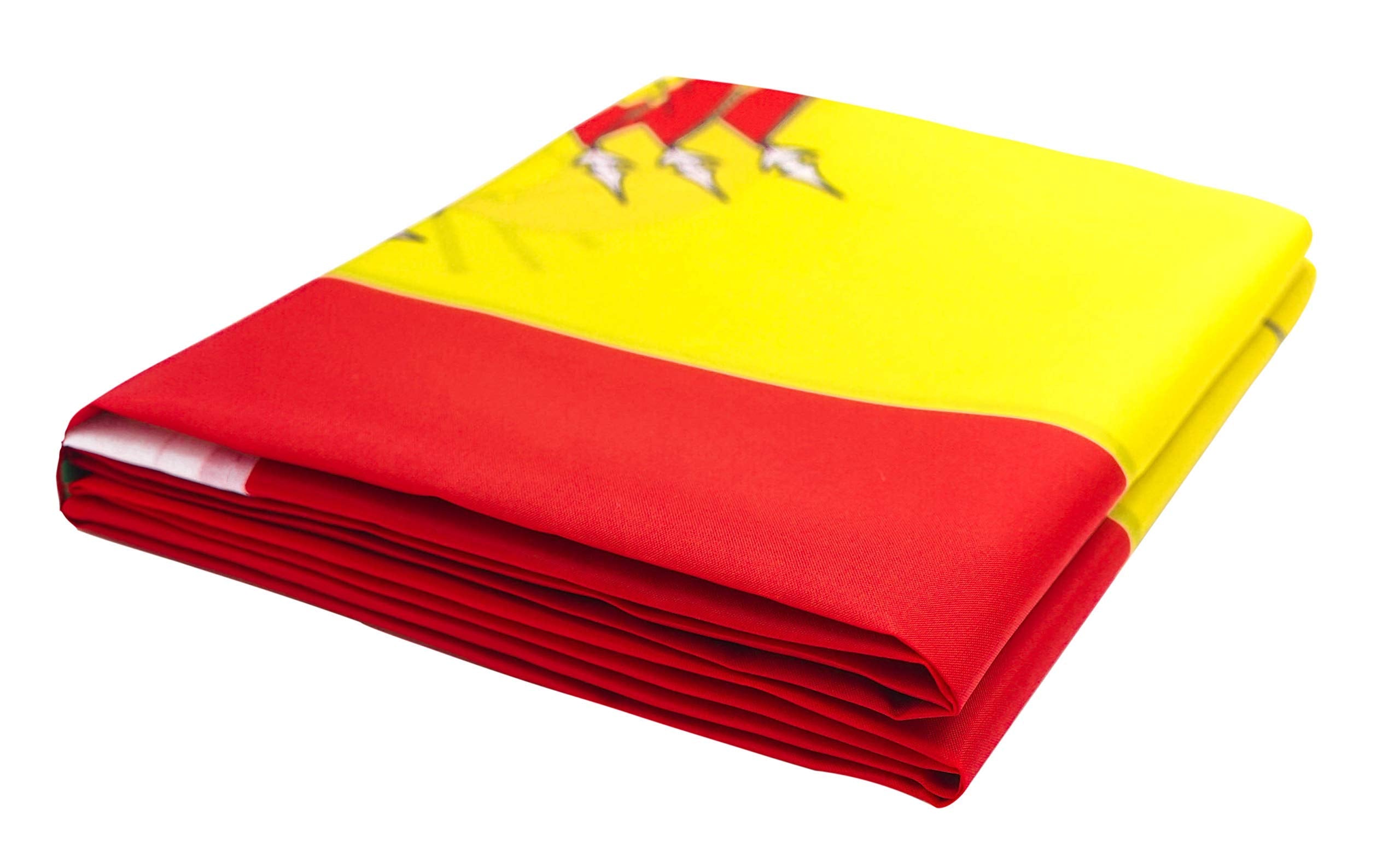 DANF Bolivia Flag 3x5 Ft Thick Polyester, Fade Resistant, Brass Grommets, Canvas Header, Double Sided Bolivian National Flags 3 X 5 Feet