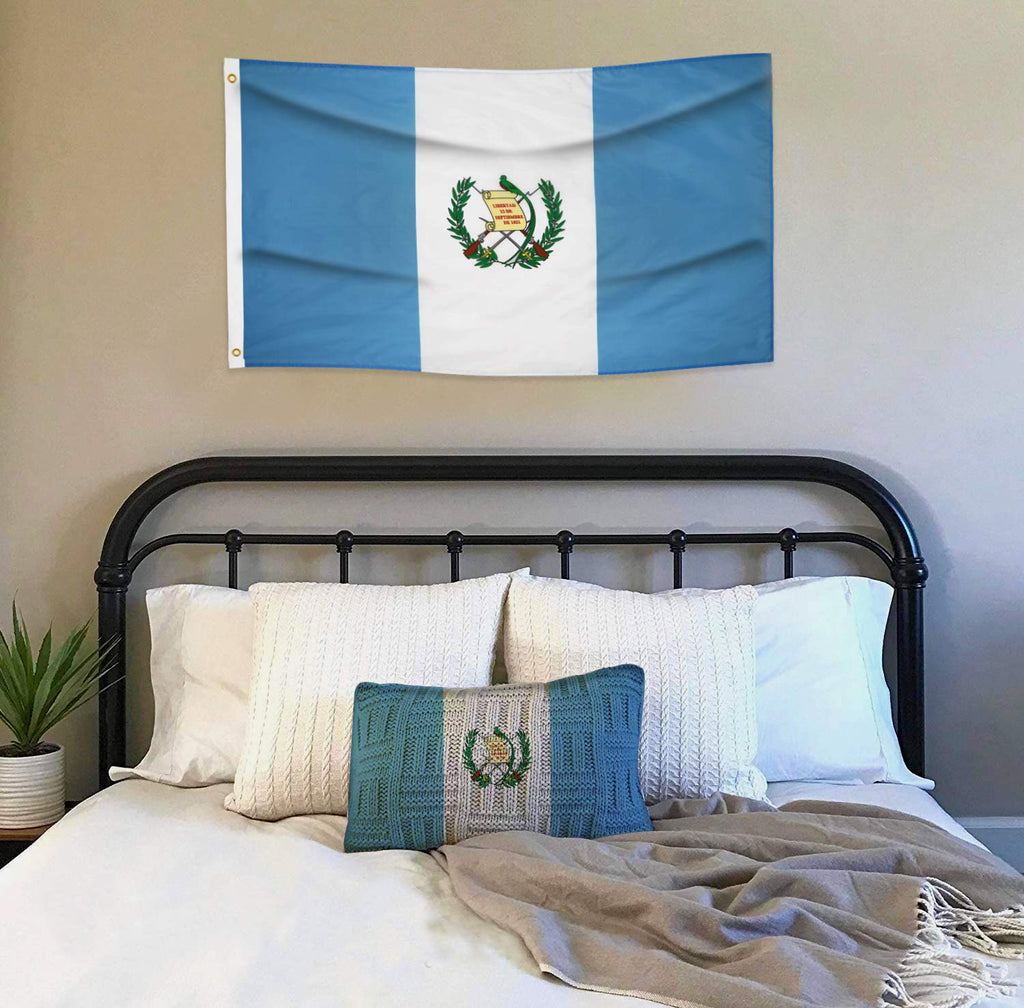 DANF 2 Pack Guatemala Flag 3x5 Ft - 100D Thicker Polyester - Guatemalan National Flags Double Stitched Quality 3 X 5 Feet with Brass Grommets Indoor & Outdoor Use