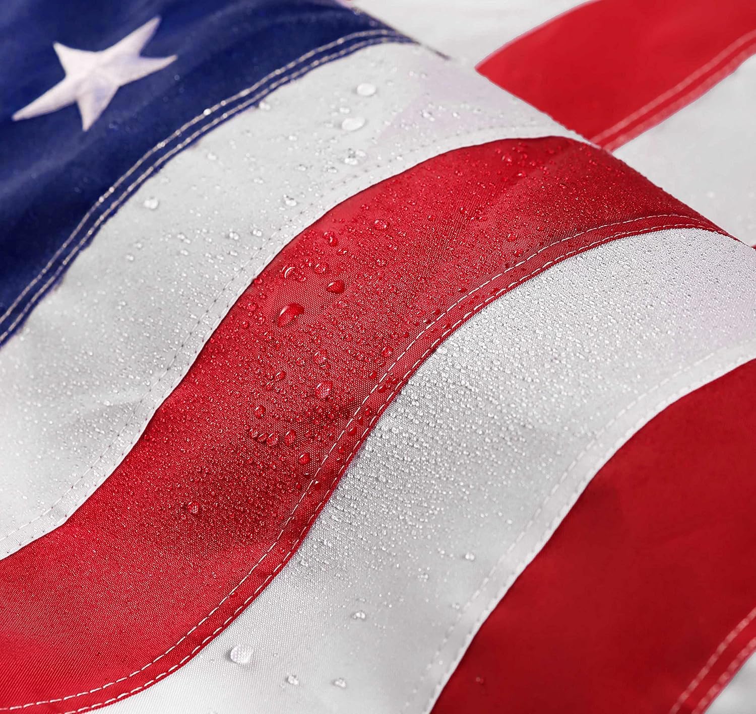 American Flag 5x8 ft: Long Lasting US Flag, Heavy Duty Nylon, Embroidered Stars, Sewn Stripes, Brass Grommets, UV Protection Perfect for Outdoors! USA Flag