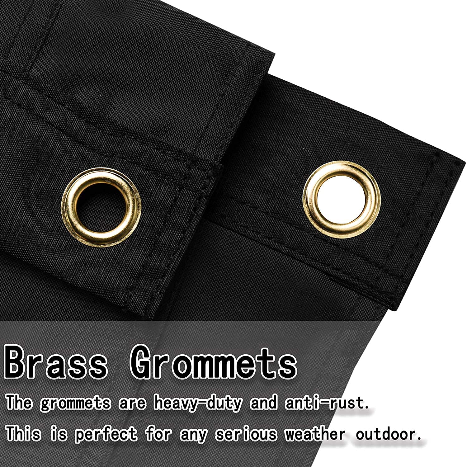 American Flag 3x5 Ft for Outside, Heavy Duty Nylon US Flags for High Wind Outdoor, Fade Resistant and Waterproof USA Flag with Embroidered Stars, Sewn Stripes, Brass Grommets