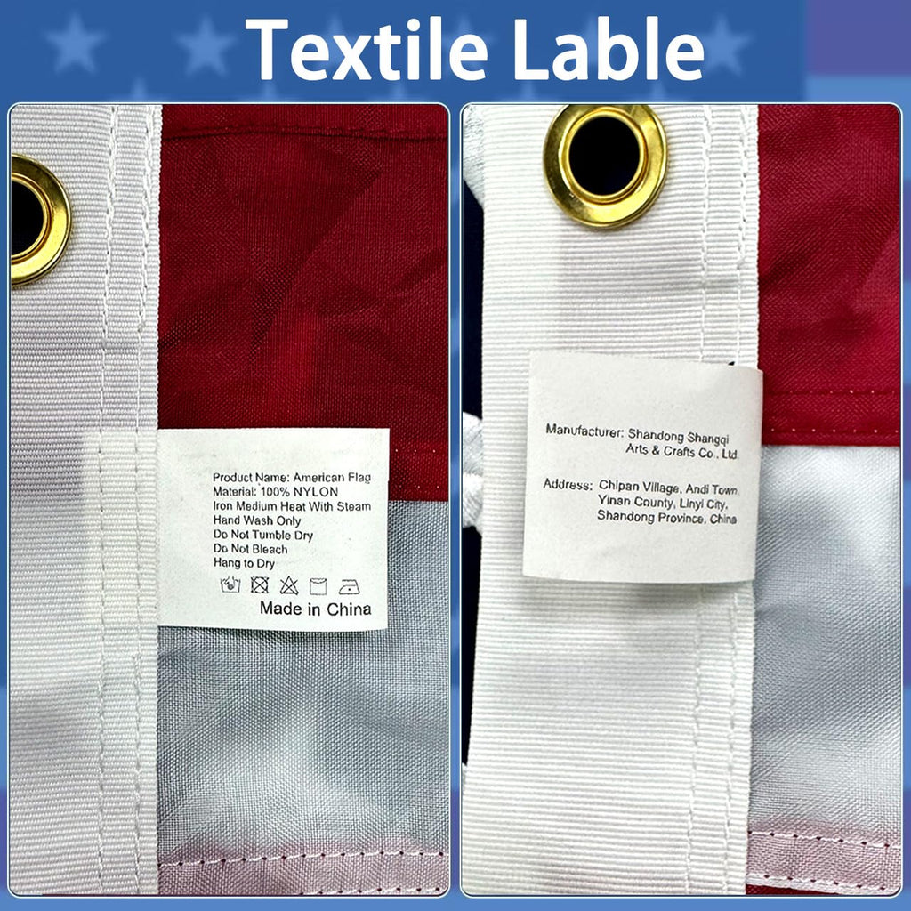 American Flag 5x8 ft: Long Lasting US Flag, Heavy Duty Nylon, Embroidered Stars, Sewn Stripes, Brass Grommets, UV Protection Perfect for Outdoors! USA Flag