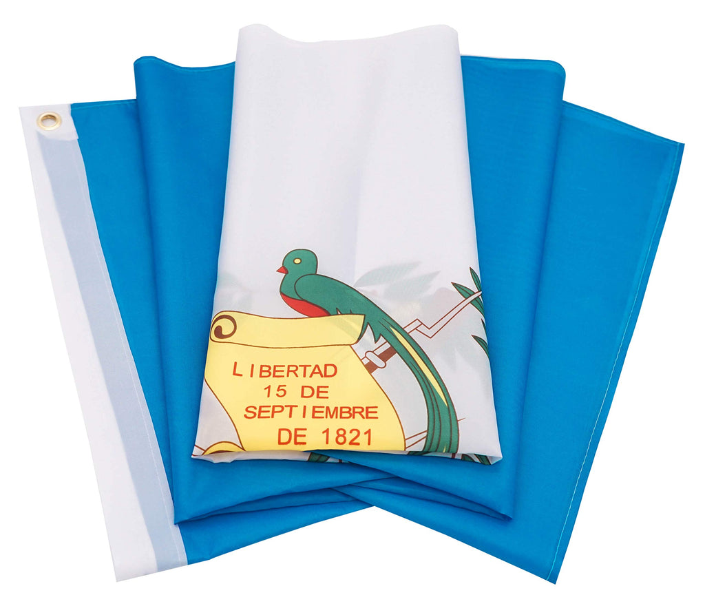 DANF 2 Pack Guatemala Flag 3x5 Ft - 100D Thicker Polyester - Guatemalan National Flags Double Stitched Quality 3 X 5 Feet with Brass Grommets Indoor & Outdoor Use