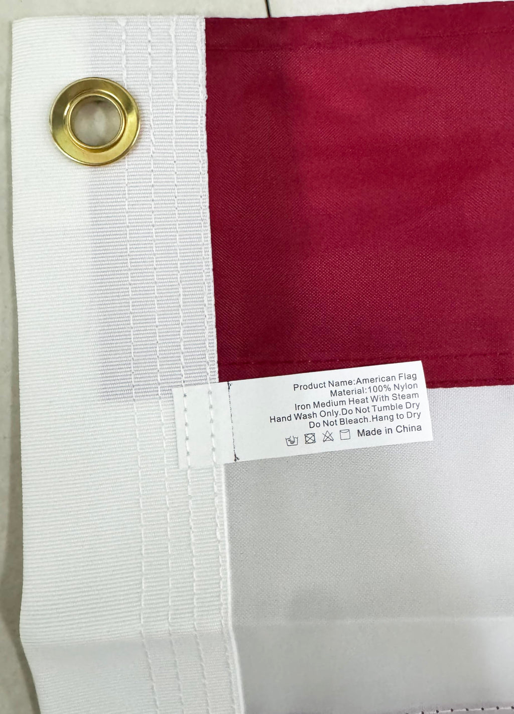 American Flag 5x8 ft: Long Lasting US Flag, Heavy Duty Nylon, Embroidered Stars, Sewn Stripes, Brass Grommets, UV Protection Perfect for Outdoors! USA Flag