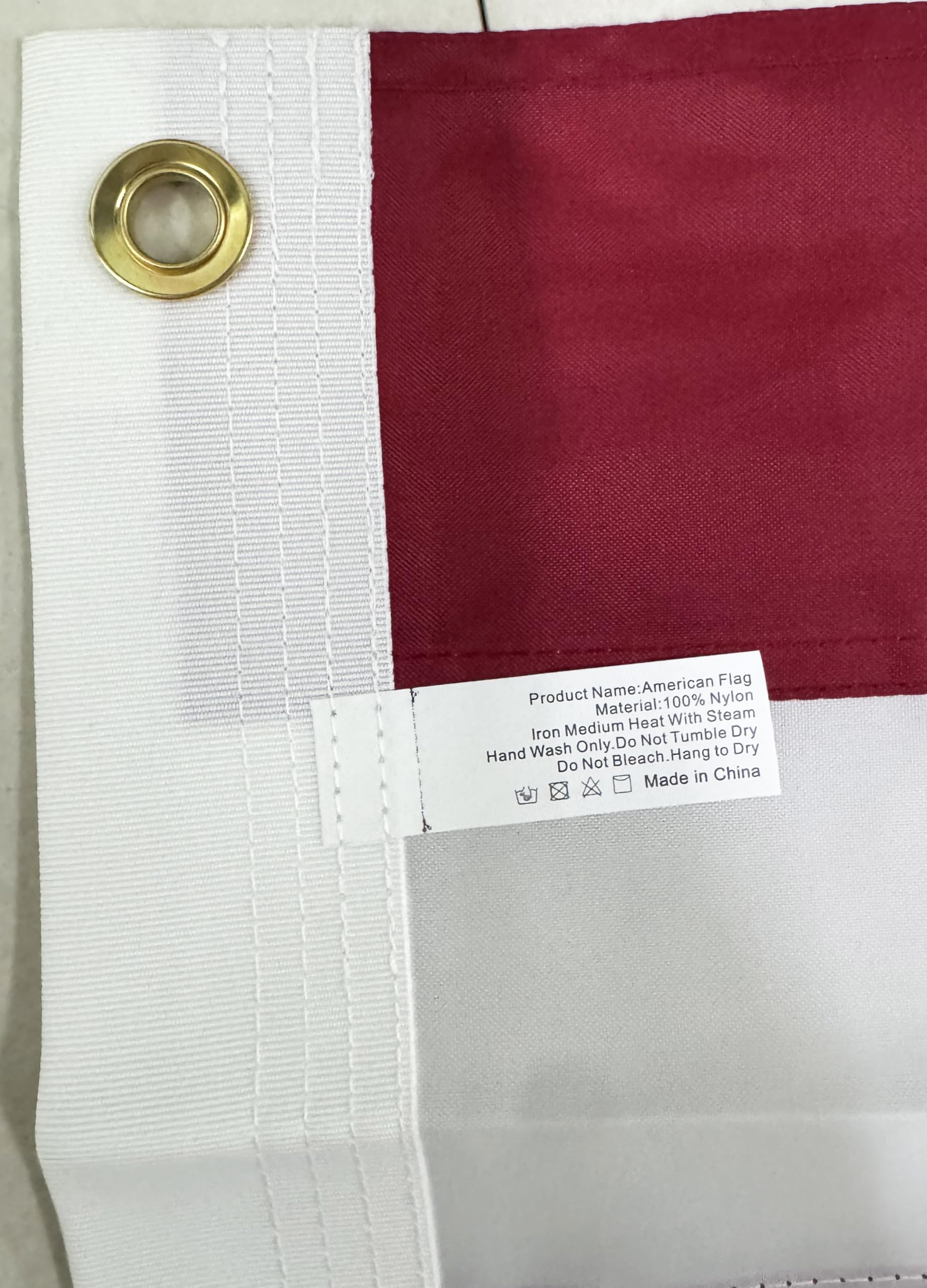 American Flag 5x8 ft: Long Lasting US Flag, Heavy Duty Nylon, Embroidered Stars, Sewn Stripes, Brass Grommets, UV Protection Perfect for Outdoors! USA Flag