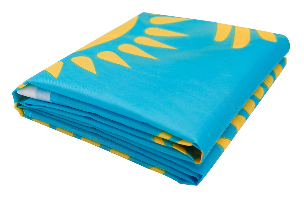 DANF Kazakhstan Flag 3x5 Foot Polyester Kazakh National Flags Polyester with Brass Grommets 3 X 5 Ft