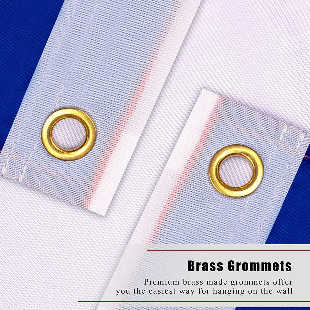 DANF French France Flag 3x5 ft Thicker Polyester French National Flags Double Sided with Two Brass Grommets 3x5 Foot Flag