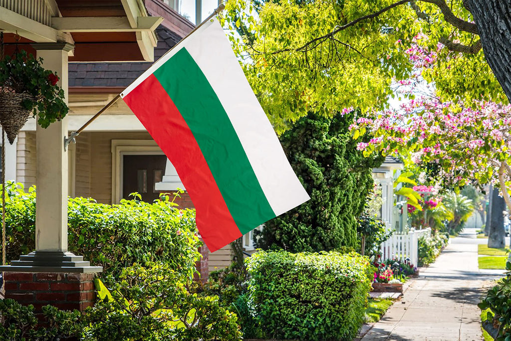 DANF Bulgaria Flag 3x5 Ft Thick Polyester, Fade Resistant, Brass Grommets, Canvas Header Republic of Bulgaria National Flags with 3 X 5 Feet