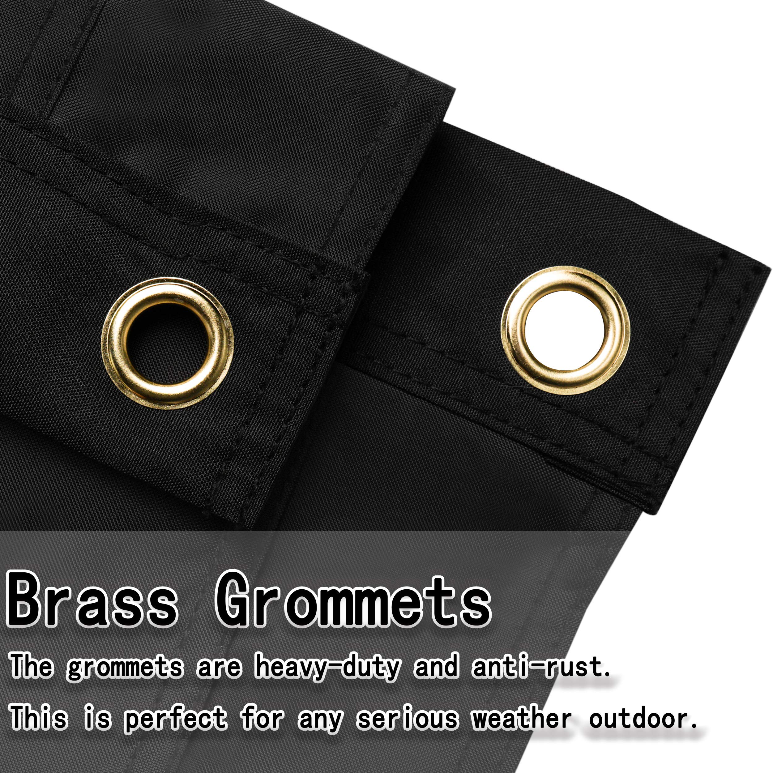 American Flag 3x5 Ft for Outside, Heavy Duty Nylon US Flags for High Wind Outdoor, Fade Resistant and Waterproof USA Flag with Embroidered Stars, Sewn Stripes, Brass Grommets