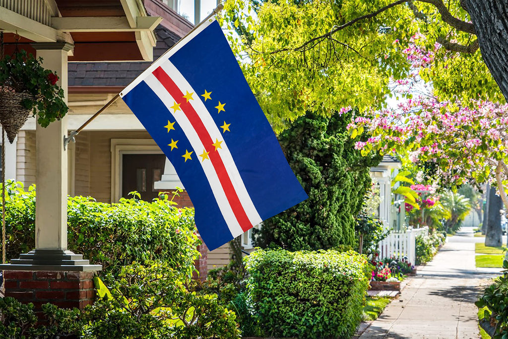 DANF Cape Verde Flag 3ftx5ft República de Cabo Verde National Flags Polyester with Brass Grommets 3x5 Foot Flag